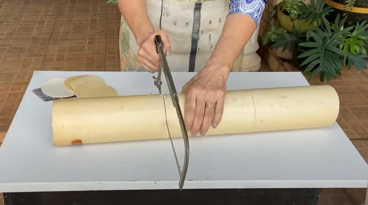 Как сделать декоративное кашпо из пластиковой трубы