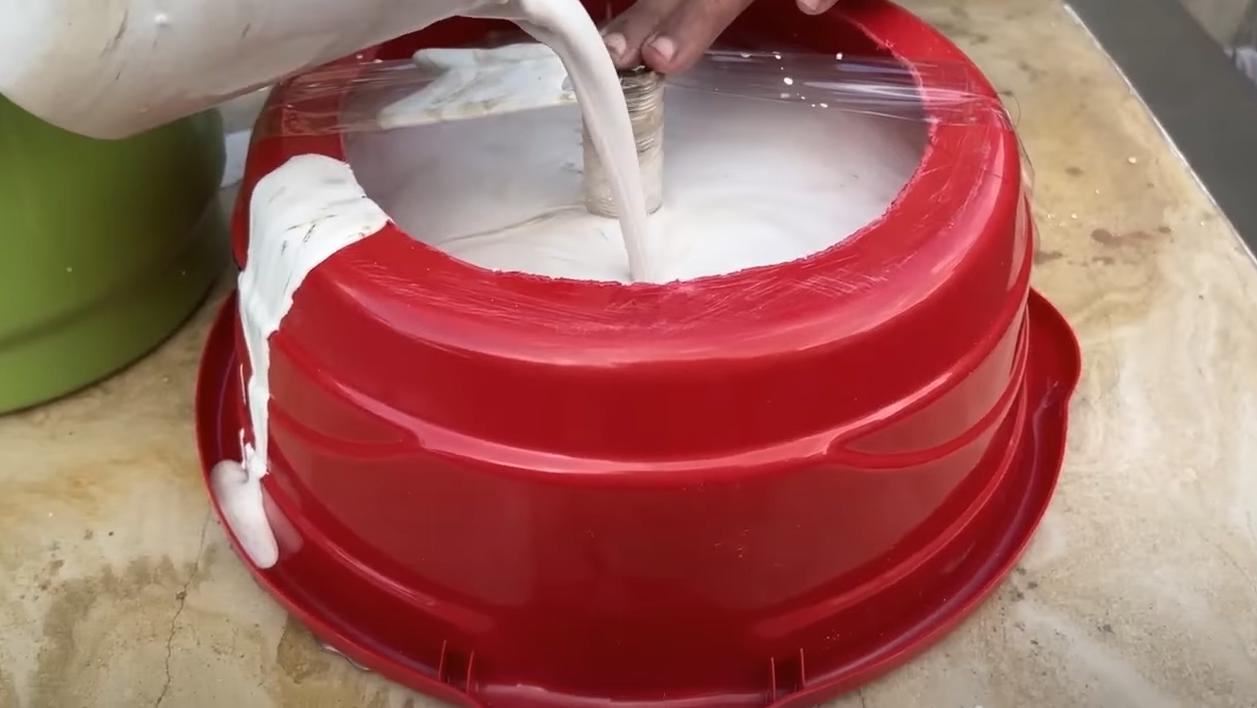 Необычная идея: как сделать накладную раковину с эффектом мрамора