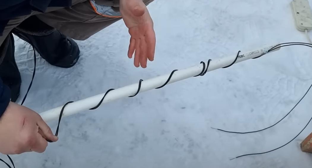 Как самостоятельно сделать греющий кабель для обогрева трубы