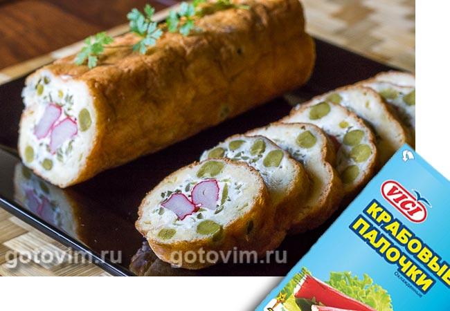 Яичный рулет с нори