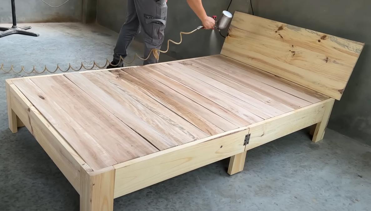 Деревянная складная кровать своими руками